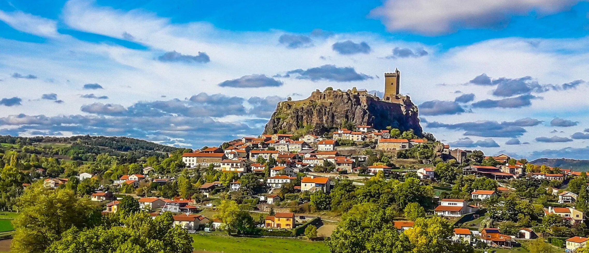 Le Puy – Aumont - Aubrac route afbeelding