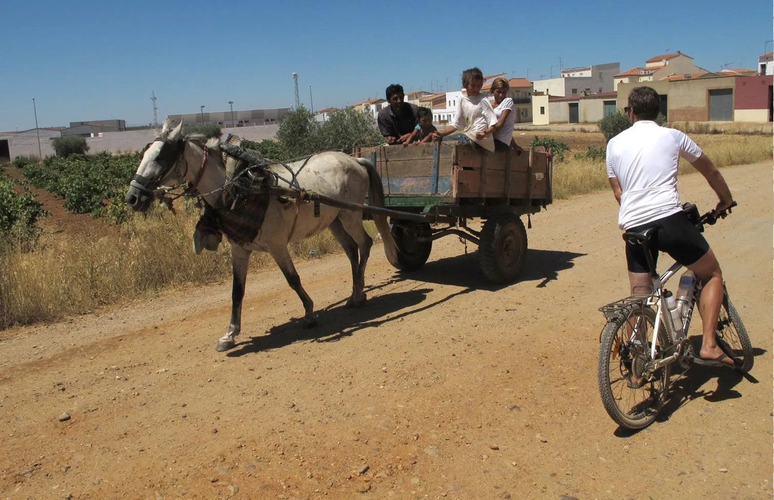 Sevilla - Caceres - fietsreis route afbeelding